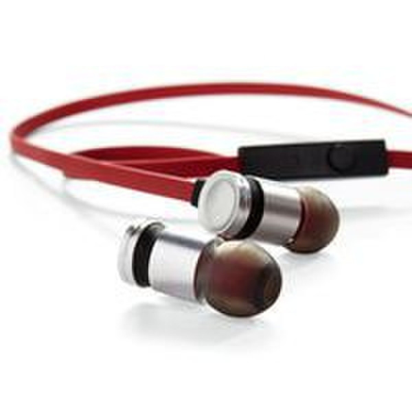 Verbatim 99210 Binaural im Ohr Rot, Silber Mobiles Headset