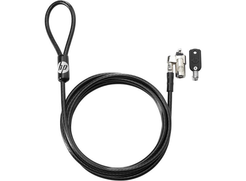 HP Keyed Cable Lock 10 mm Черный