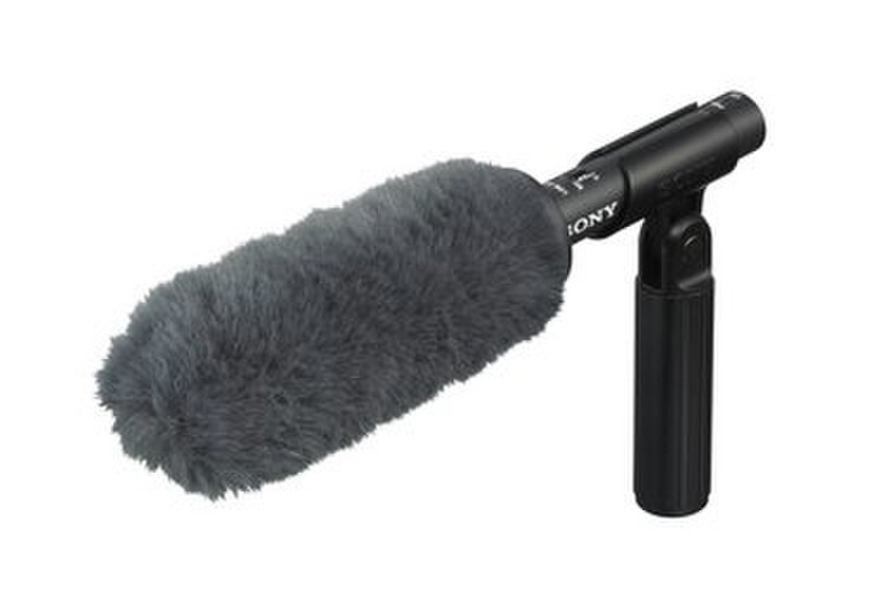 Sony ECMVG1 Digital camcorder microphone Проводная Черный, Серый микрофон