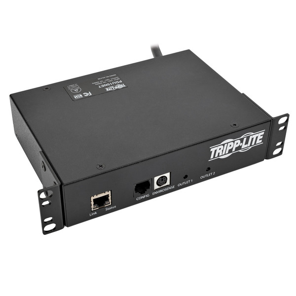 Tripp Lite TAA-Compliant 1.4kW Single-Phase Mini Switched PDU, 120V Outlets (2 5-15R), 100–127V Input, 6 ft. Cord, 0U Rack-Mount