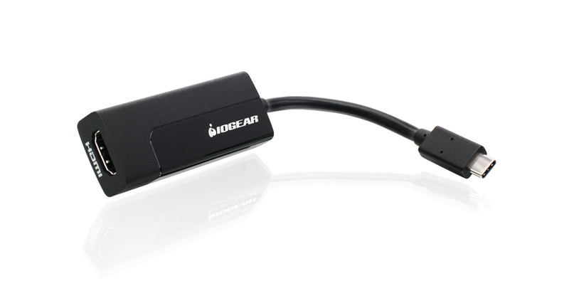 iogear GUC3CHD2 USB Type-C HDMI Type-A Черный кабельный разъем/переходник