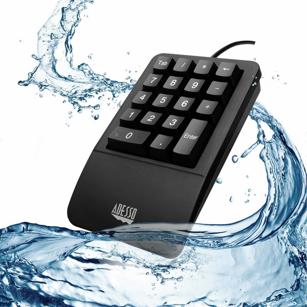 Adesso Easy Touch 618 Universal USB Schwarz Numerische Tastatur