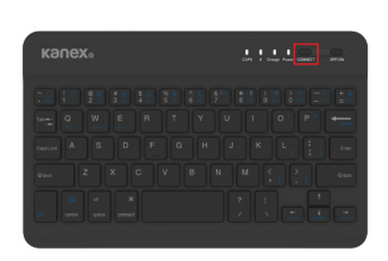Kanex K1661054 Bluetooth QWERTY Черный клавиатура для мобильного устройства