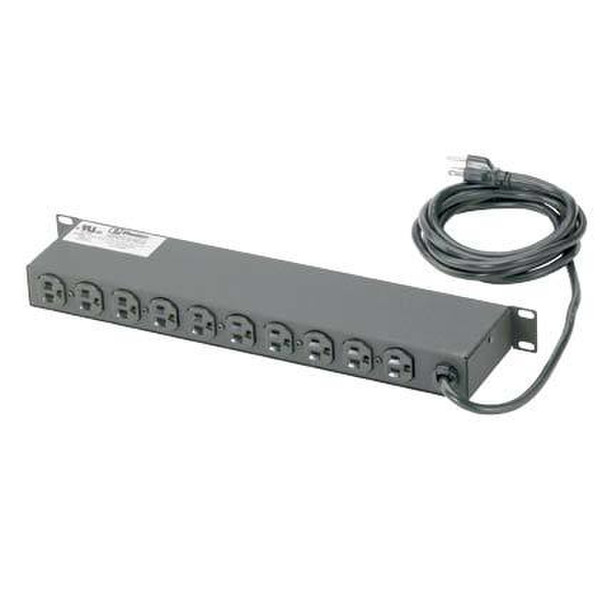 Panduit CMRPSH15S 10AC outlet(s) 1U Black power distribution unit (PDU)