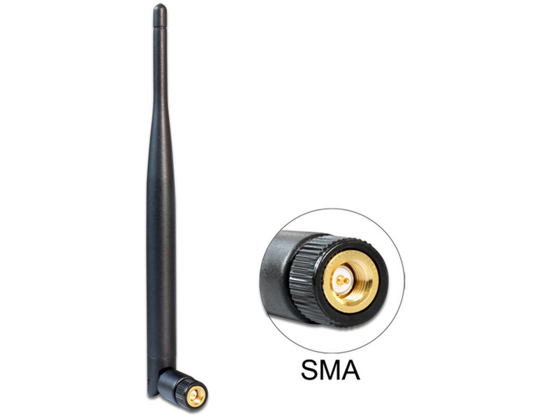 DeLOCK 89438 Mit kugelförmiger Richtcharakteristik SMA 5dBi Netzwerk-Antenne