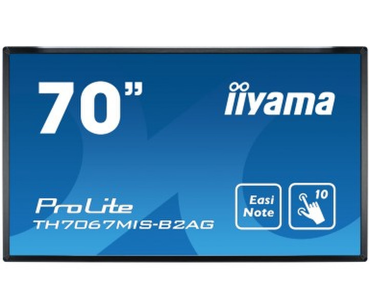 iiyama ProLite TH7067MIS-B2AG 69.5Zoll 1920 x 1080Pixel Multi-touch Multi-Nutzer Schwarz Touchscreen-Monitor