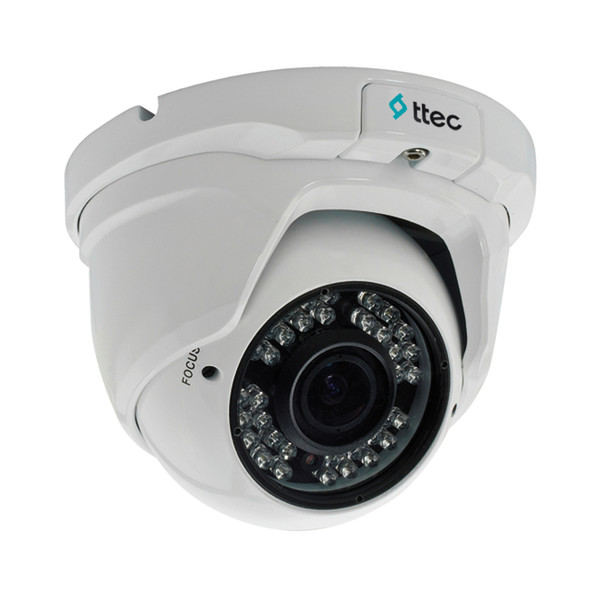 Ttec CAM-IPD202V IP Вне помещения Dome Белый камера видеонаблюдения