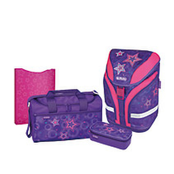 Herlitz Motion Plus Stars Girl Polyester Pink,Violet school bag set