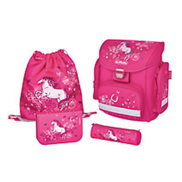 Herlitz Midi Plus Lucky Star Girl Polyester Pink school bag set