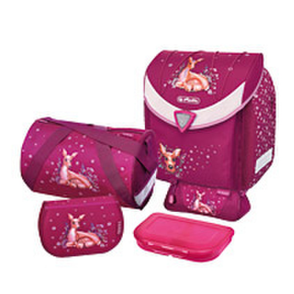 Herlitz Flexi Plus Deer Family Girl Polyester Pink school bag set