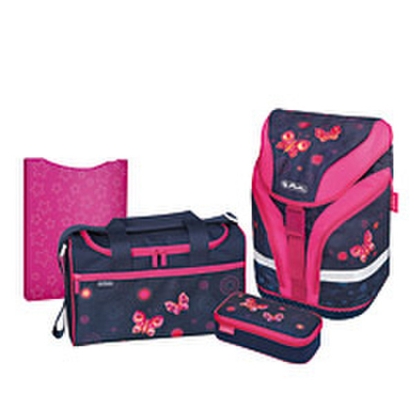 Herlitz Motion Plus Butterfly Dream Girl Polyester Navy,Pink school bag set