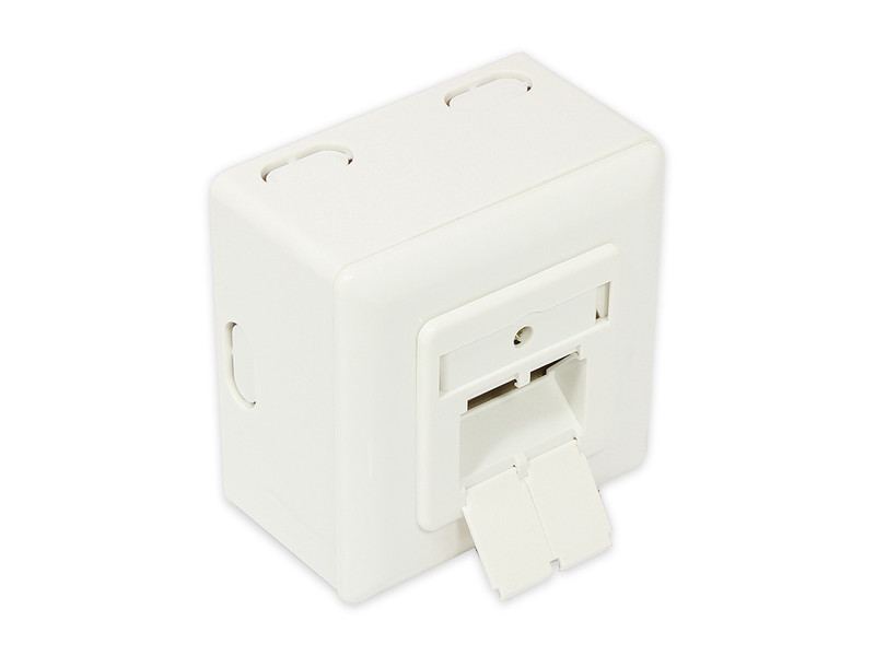 Alcasa GC-N0027 RJ-45 White socket-outlet