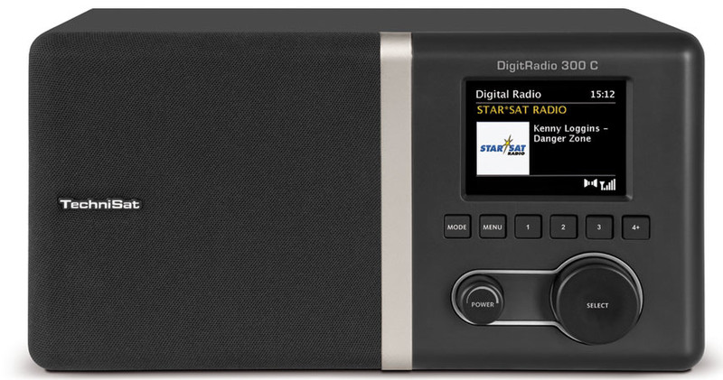 TechniSat DigitRadio 300 C Портативный Analog & digital Черный радиоприемник