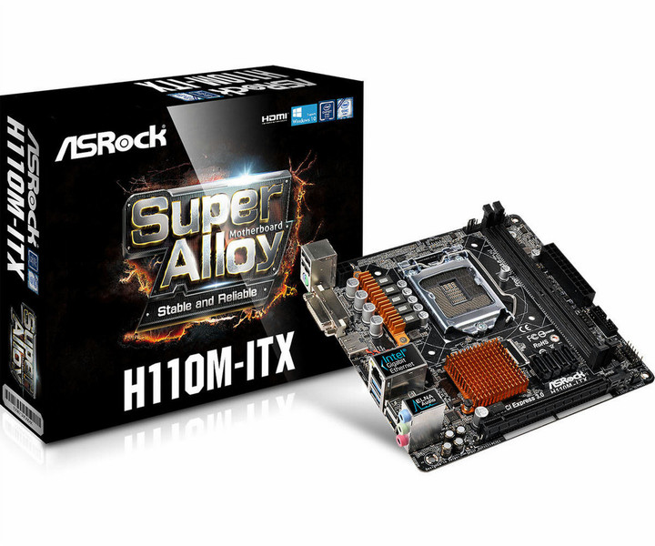 Asrock H110M-ITX Intel H110 LGA1151 Mini ITX материнская плата