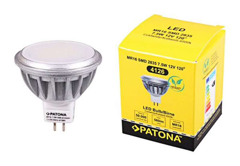 PATONA 4126 7.5Вт MR16 A+ Холодный белый LED лампа