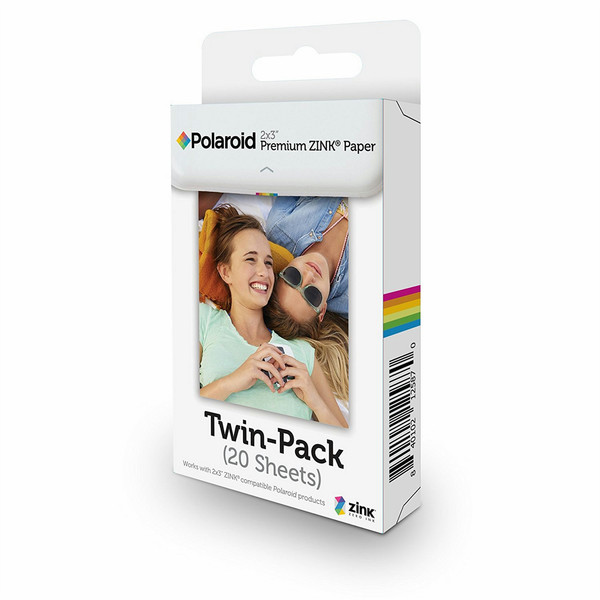 Polaroid 2x3'' Premium ZINK Paper 20шт 50 x 75мм пленка для моментальных фотоснимков