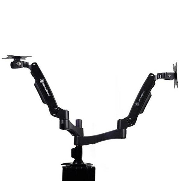 Silverstone SST-ARM22BC 24" Black flat panel desk mount