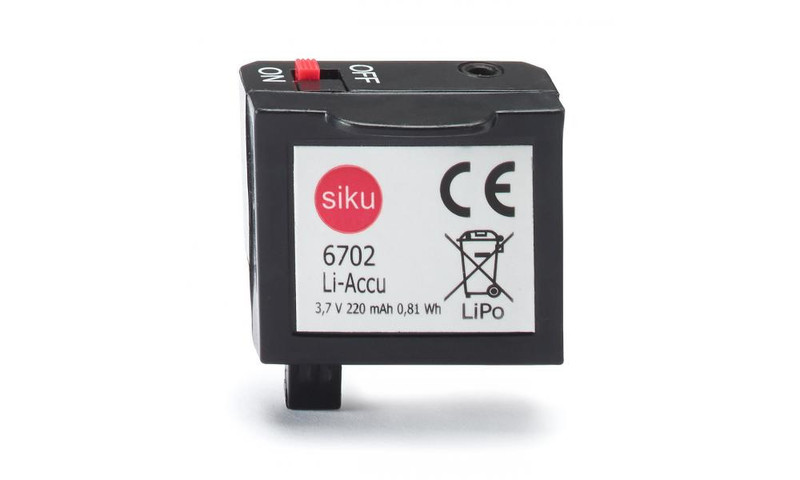 Siku 6702 Lithium Polymer 220mAh 3.7V rechargeable battery