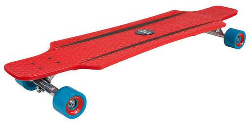 HUDORA 12813 Longboard Blau, Rot Komplettes Skateboard
