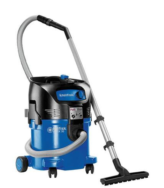 Nilfisk ATTIX 30 Drum vacuum cleaner 30L 1500W Black,Blue