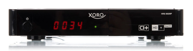 Xoro HRS 8820 IP HD+ Eingebauter Ethernet-Anschluss Schwarz Smart-TV-Box