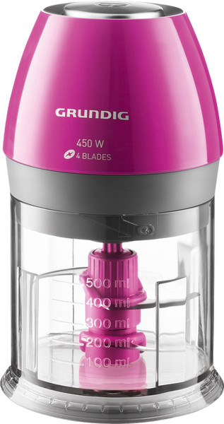 Grundig CH 6280 R Стационарный Пурпурный, Прозрачный 0.5л 450Вт