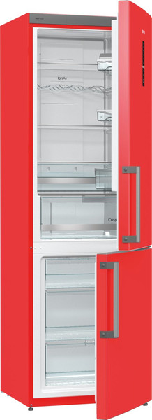 Gorenje NRK6192MRD Отдельностоящий 307л A++ Красный холодильник с морозильной камерой