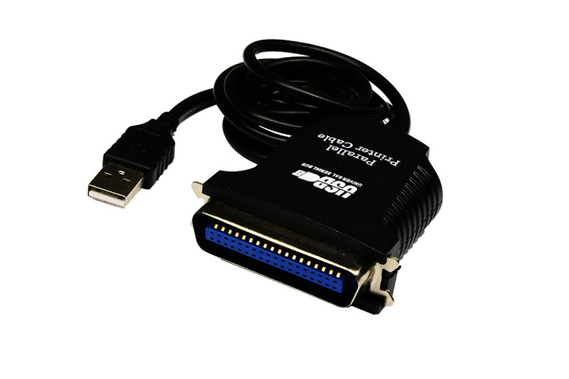 EXSYS EX-1300-2 USB IEEE 1284 Черный кабельный разъем/переходник