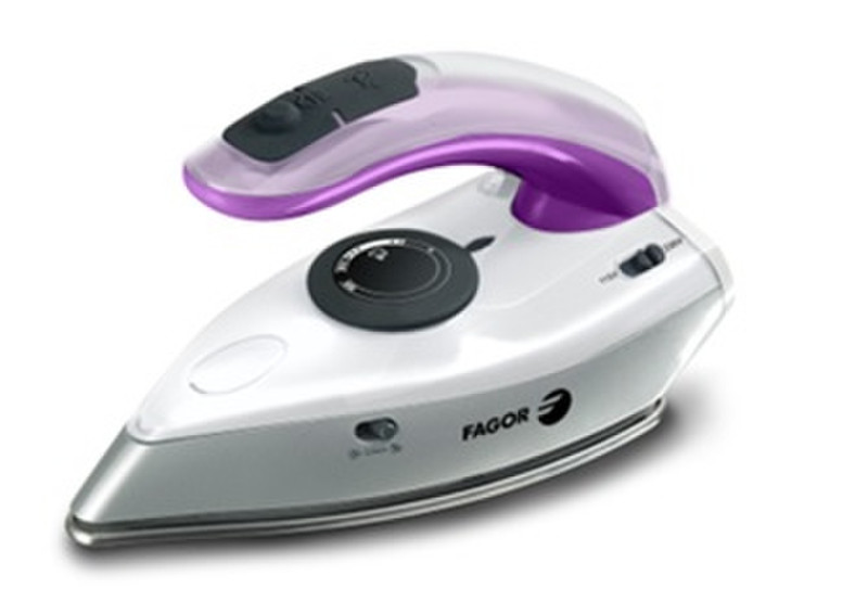 Fagor PLV-110 Dry & Steam iron Stainless Steel soleplate 1100W Grey,Violet,White iron
