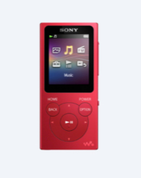 Sony Walkman NW-E393 MP3 4GB Rot