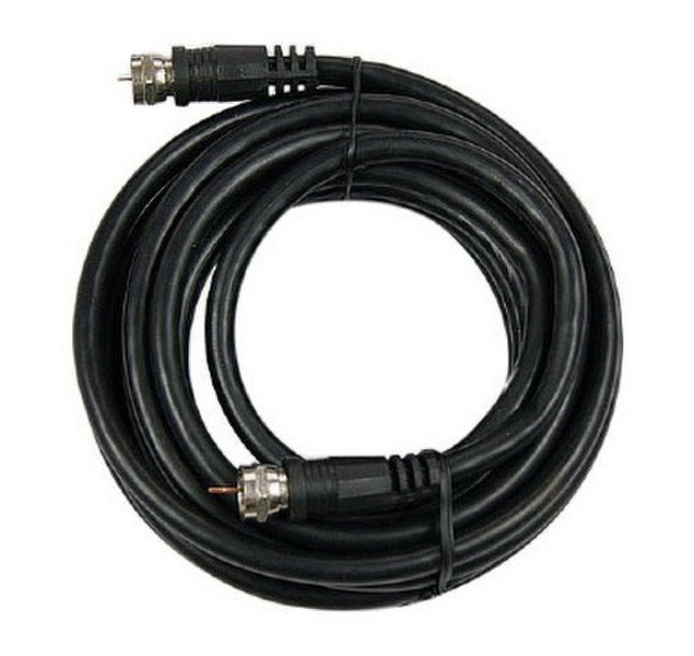 Gembird CCV-RG6-1.5M 1.5м F F Черный коаксиальный кабель