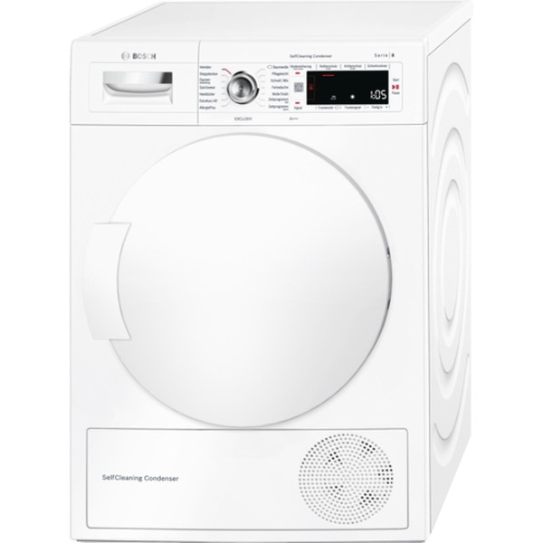 Bosch Serie 8 WTW845EURO Freistehend Frontlader 8kg A+++ Weiß Wäschetrockner