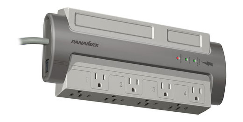 Panamax M8-EX 8AC outlet(s) Grey surge protector