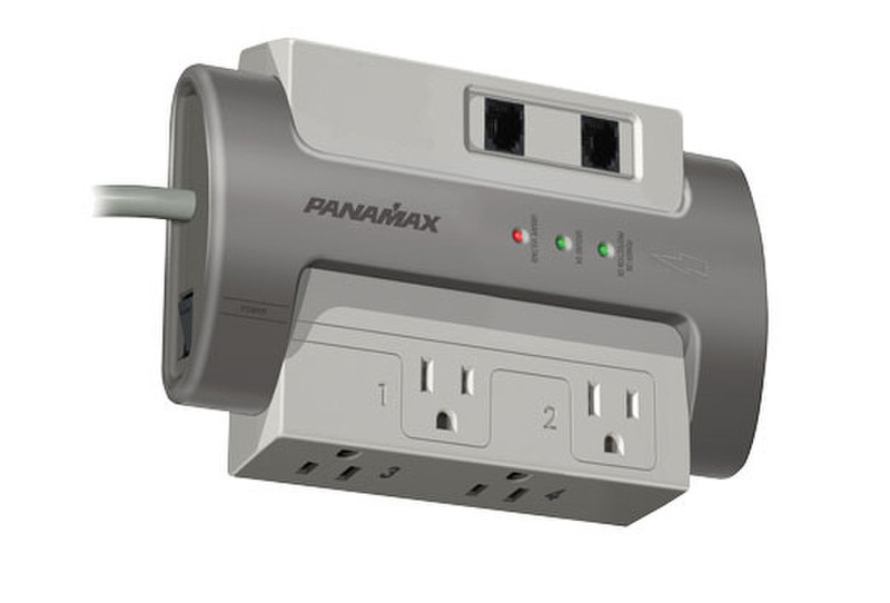 Panamax M4T-EX 4AC outlet(s) Grey surge protector