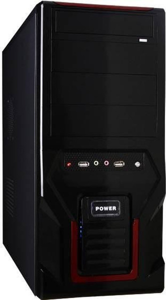 Gembird CCC-D1-03 Midi-Tower Black computer case