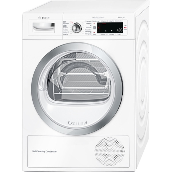 Bosch Serie 8 WTW87590 Freistehend Frontlader 9kg A++ Weiß Wäschetrockner