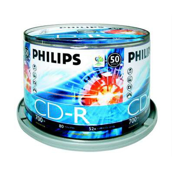Philips 700MB / 80min 52x CD-R (50) 700МБ