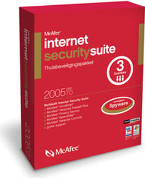 McAfee Internet Security Suite 2005 NL 3-user 3user(s)