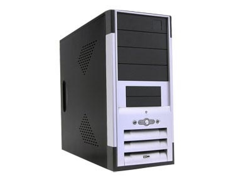Apex PC-302 Midi-Tower 300Вт Черный, Cеребряный системный блок