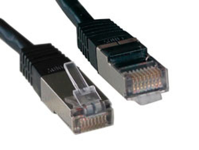 Lindy FTP Patch Cable CAT 5E - 1m 1м Черный сетевой кабель