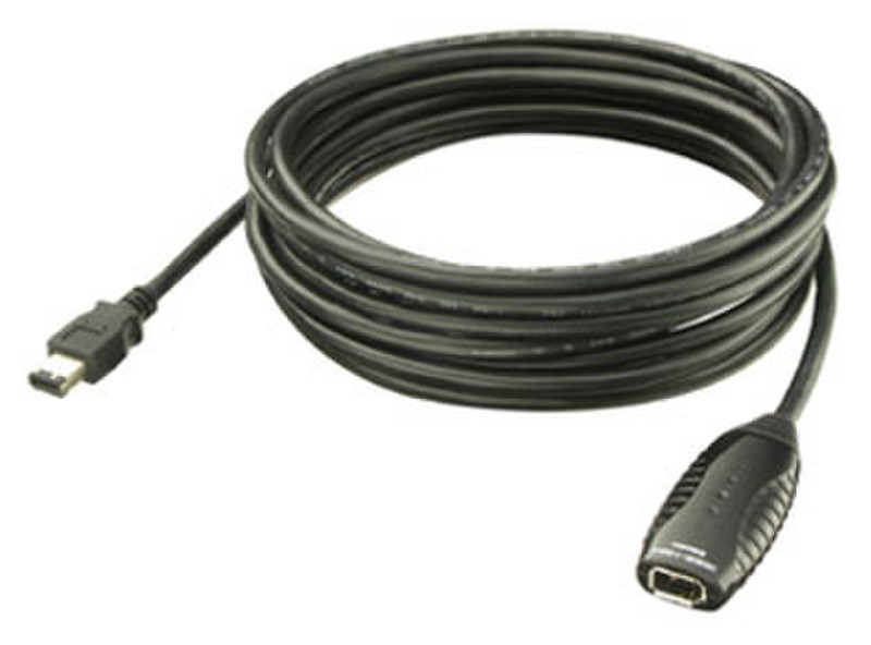 Lindy FireWire Repeater Cable, 4.5m 4.5м Черный FireWire кабель