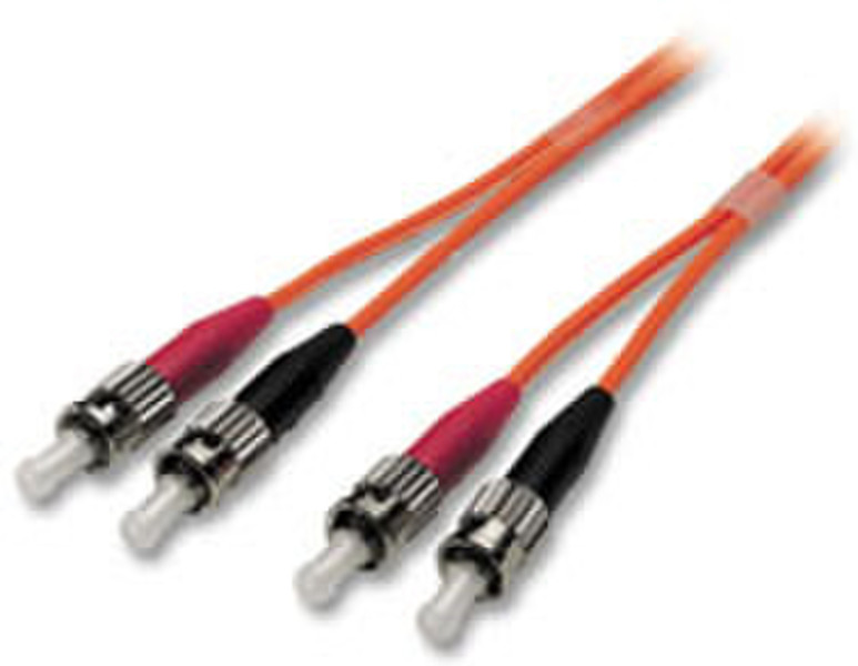 Lindy LWL Duplex Cable ST/ST, 3m 3m ST ST Rot Glasfaserkabel