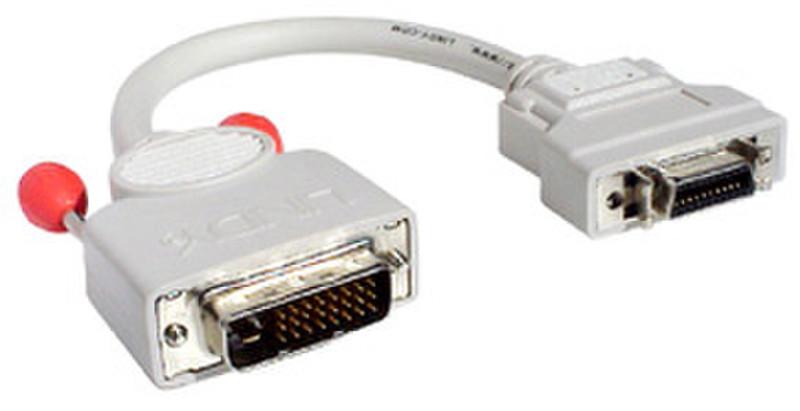 Lindy DVI Digital to DFP Adapter Cable, 0.2m 0.2м DVI-D Серый
