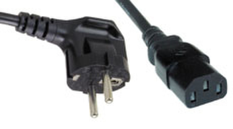 Lindy Power Cable, 2m 2м Черный кабель питания