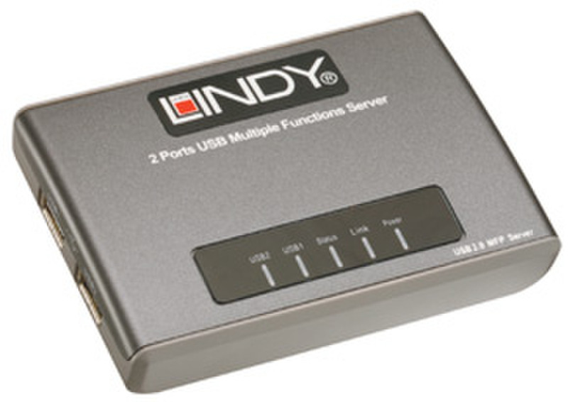 Lindy 2 Port USB over IP Server Ethernet-LAN Druckserver
