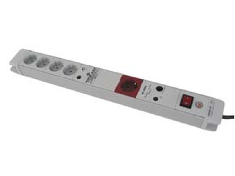 Lindy 5-Outlet Surge protector 5AC outlet(s) 3m Grau Spannungsschutz