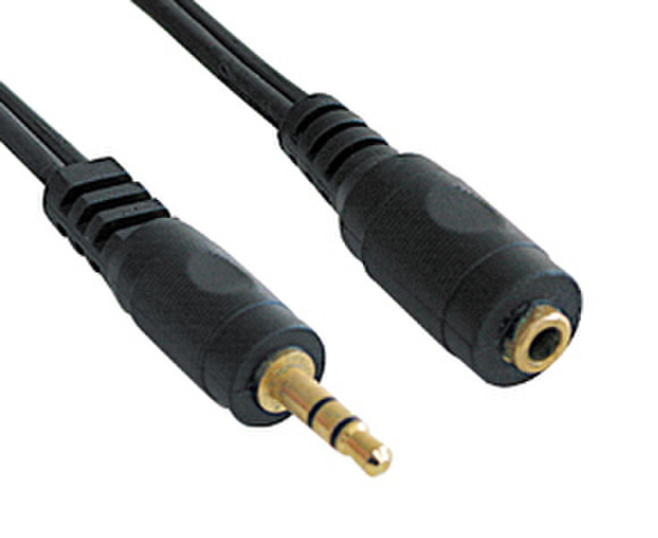Lindy Audio Extension Cable, 5m 5м 3,5 мм Черный аудио кабель