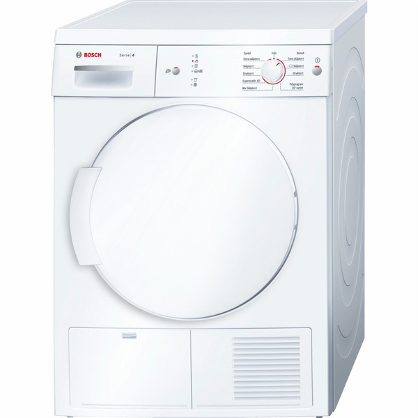 Bosch Serie 4 WTE84107SN Отдельностоящий Фронтальная загрузка 7кг B Белый сушилка для белья