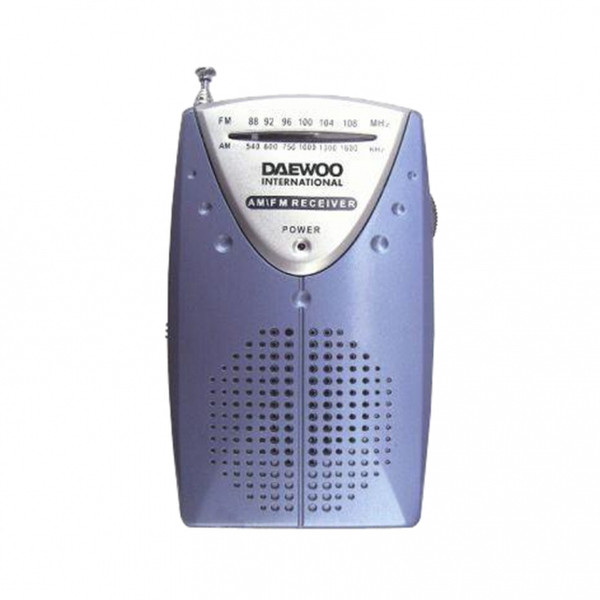 Daewoo DRP-10 Портативный Аналоговый Пурпурный, Cеребряный радиоприемник