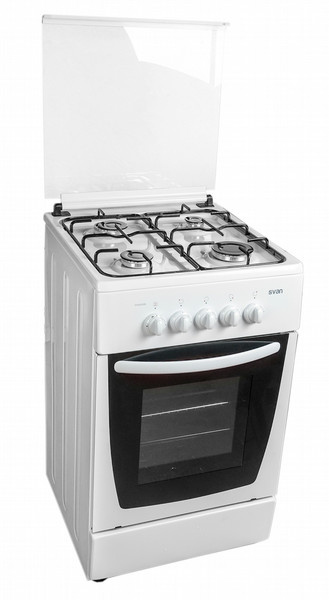 SVAN SVK5502GCB Freistehend Gas hob Weiß Küchenherd